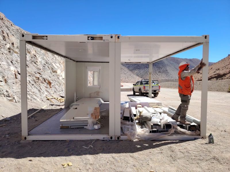 Image for the Tweet beginning: Puquios #copper mine site office